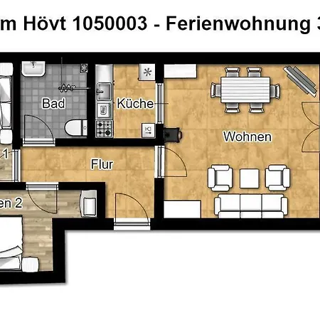 Haus Am Hoevt - 3 * 괴렌